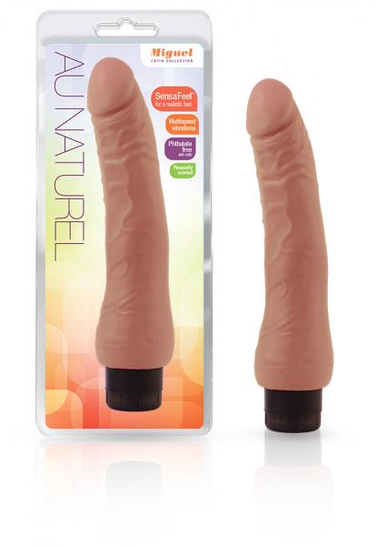 Miguel Dual Density Brown Vibrating Dildo