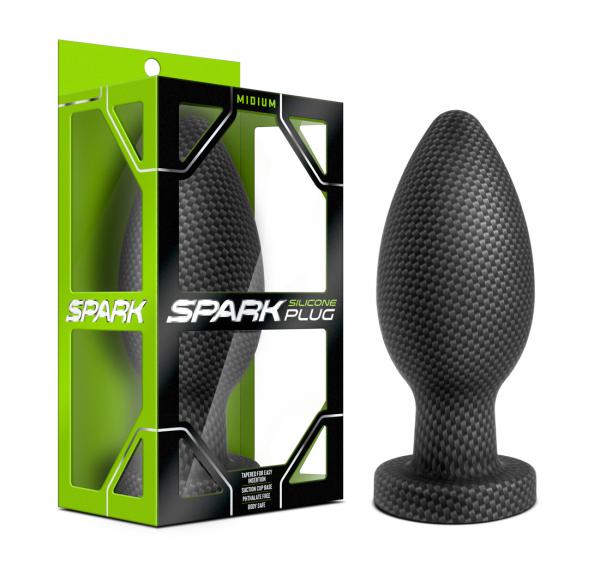 Spark - Silicone Plug - Medium - Carbon Fiber