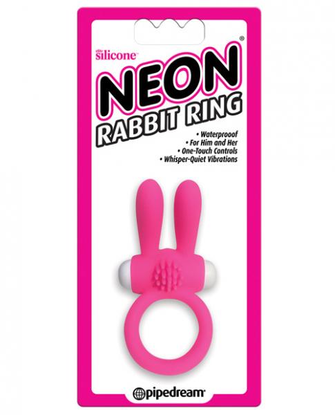 Neon Rabbit Cock Ring Vibrator