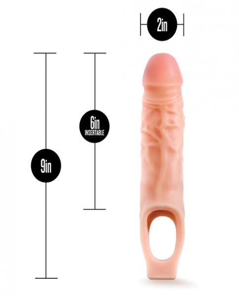 Performance - 9 Inch Cock Sheath Penis Extender - Vanilla