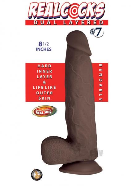 Realcocks Dual Layered #7 8.5in Dark Brown