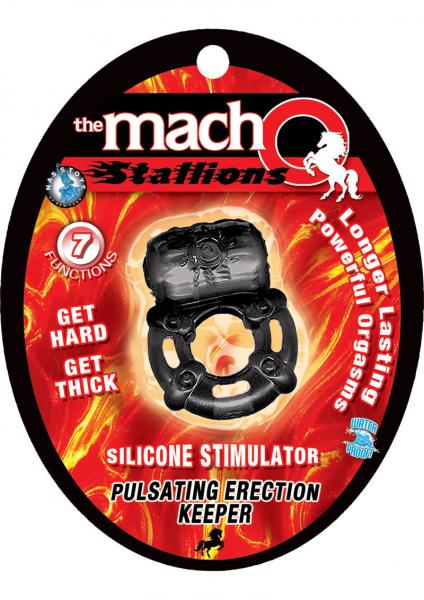 Macho Pulsating Erection Keeper (Black)