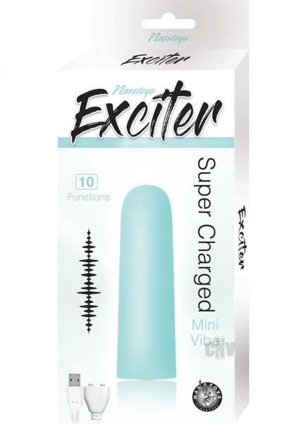 Exciter Mini Vibe Rechargeable Silicone Aqua