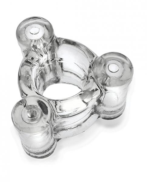 Oxballs Buzz Squeeze Triple-vibe Ballstretcher Flextpr Clear