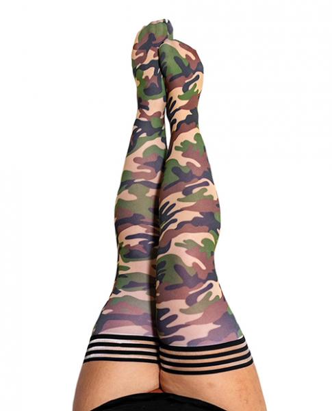 Kixies Alex Camouflage Thigh-high Size C