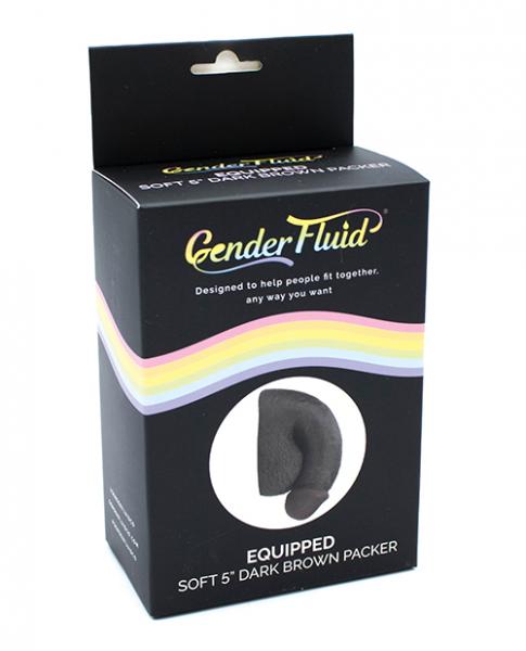 Gender Fluid Equipped Soft Packer 5 In. Dark Brown