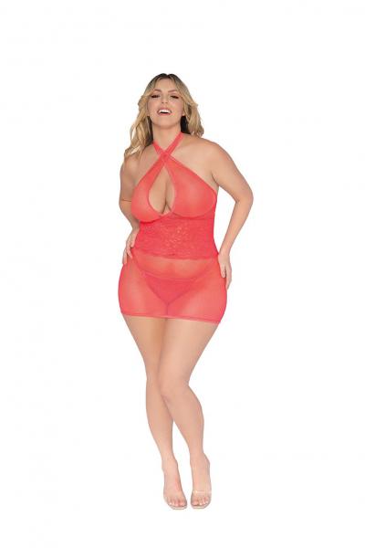 Dg Chemise & G-string Coral Queen