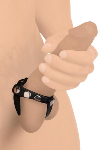 Cg Leather Snap-on Harness Black