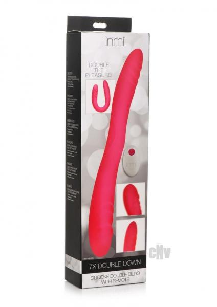 Inmi 7x Double Down Dildo W/remote Pink