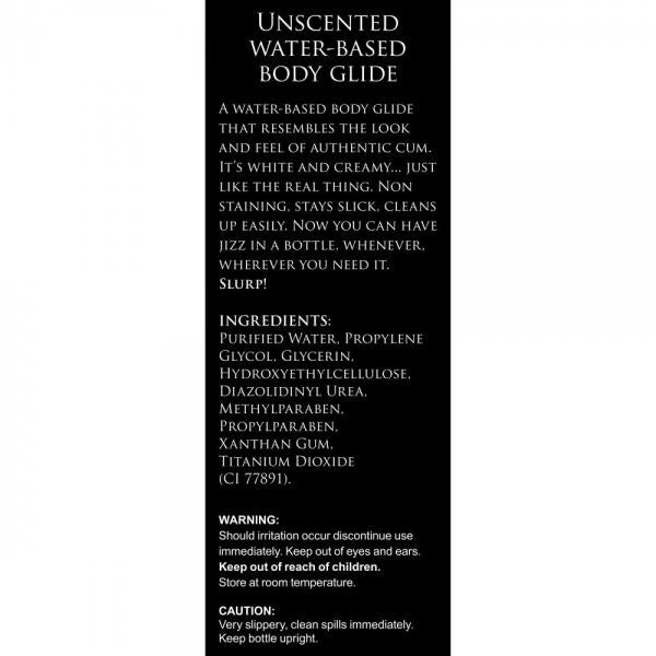 Ms Jizz Unscented Water Based Lube 34oz