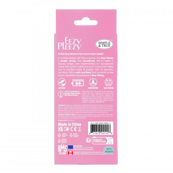 Powerbullet Eezy Pleezy 5 In Vibe Rechargeable Pink