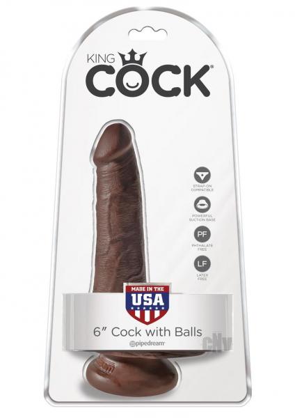 Kc 6 Cock W/balls Brown