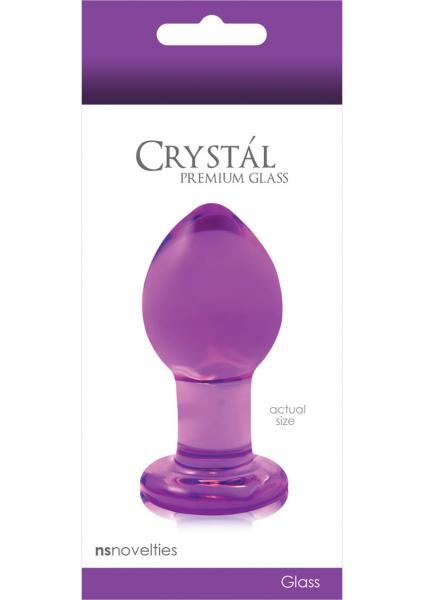Crystal Butt Plug Medium - Purple