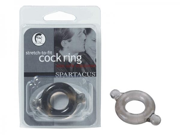 Spartacus Elastomer Cock Ring - Black