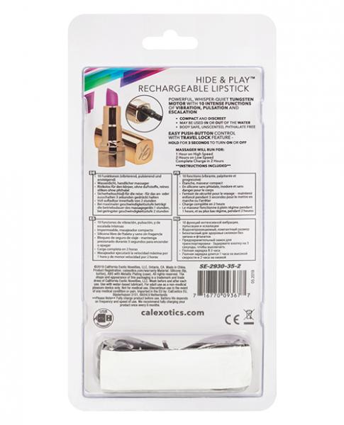 Hide & Play Rechargeable Lipstick - Purple
