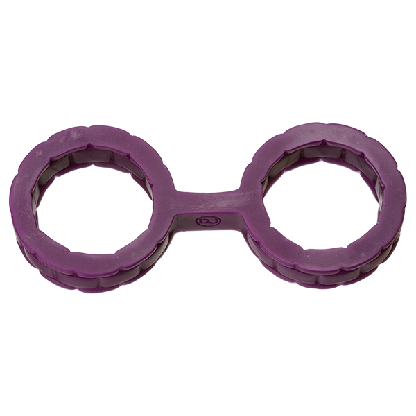 Japanese Bondage Silicone Cuffs Small - Purple