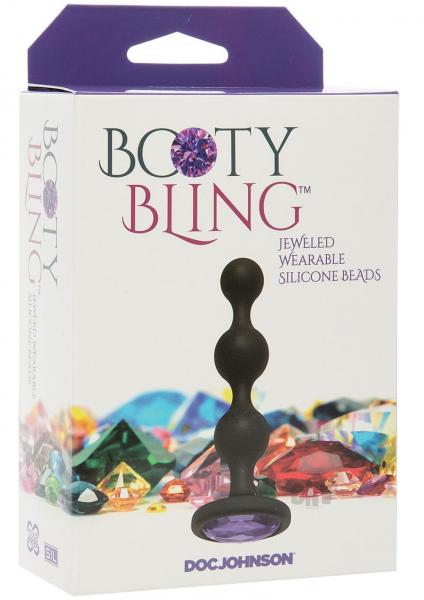 Booty Bling Wearable Silicone Beads - Purple
