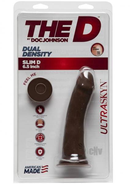 The D Slim 6in W/O Balls ULTRASKYN Choco