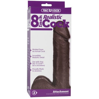 Vac-U-Lock 8 Realistic - Black