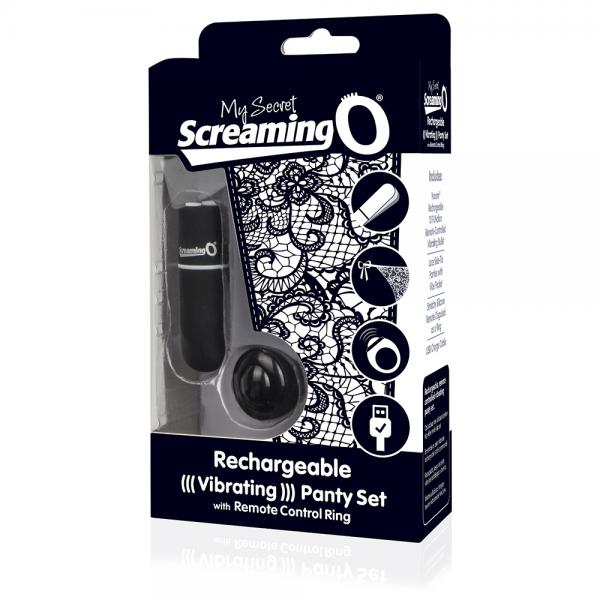Screaming O My Secret Charged Remote Control Panty - Black