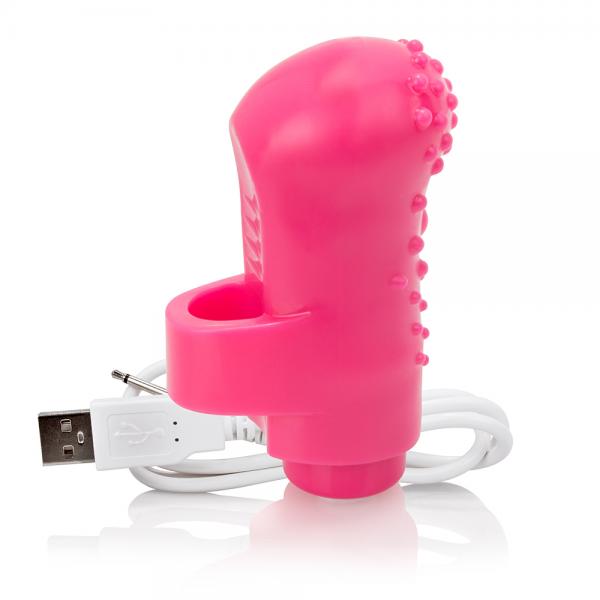 Charged Fingo Rechargeable Finger Vibe - Pink