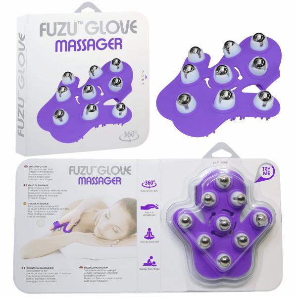 Fuzu Glove Massager - Neon Purple