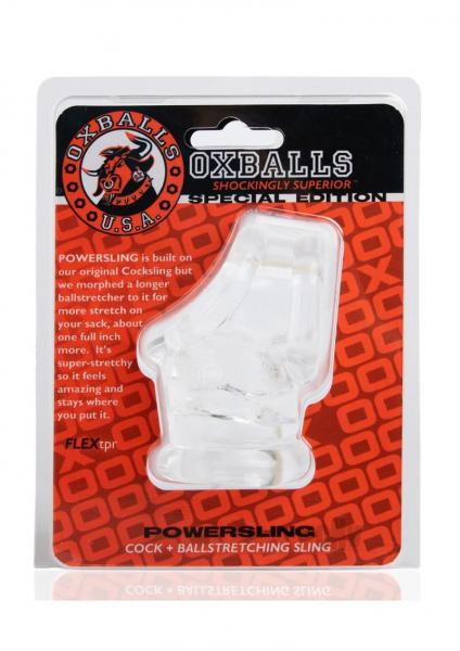 Oxballs Powerballs Cocksling & Ball Stretcher - Clear