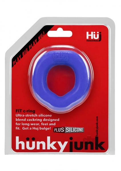 Hunky Junk Fit Ergo C Ring - Cobalt