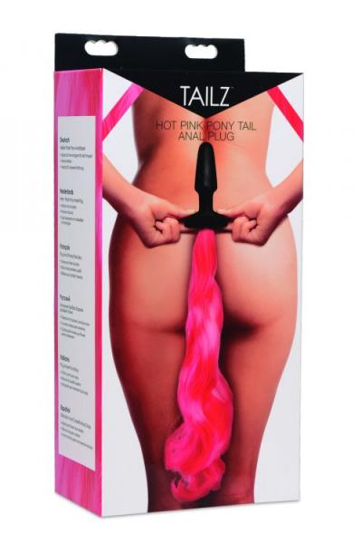 Tailz Pony Tail Anal Plug Hot Pink