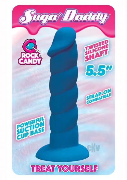 Rock Candy Suga Daddy 5.5 Silicone Dildo - Blue