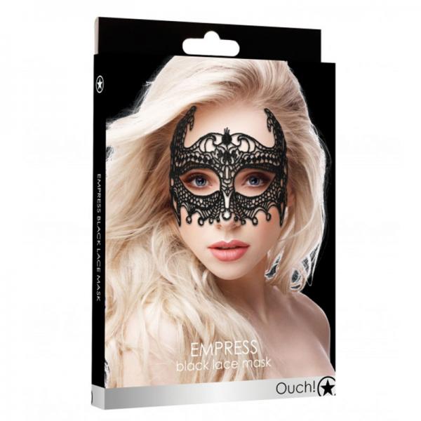 Ouch! Empress Black Lace Mask - Black