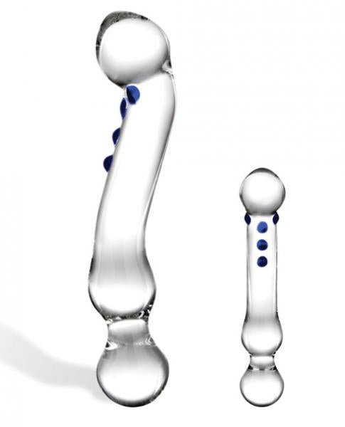 Glas 6in Curved G-Spot Glas Dildo