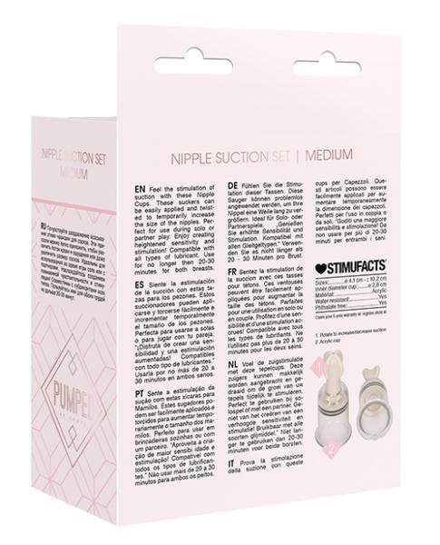 Pumped - Nipple Suction Set Medium - Rose
