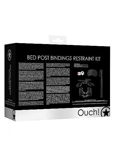 Ouch! - Bed Post Bindings Restraing Kit - Black