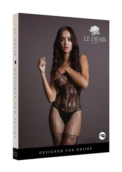 Lace And Fishnet Bodystocking