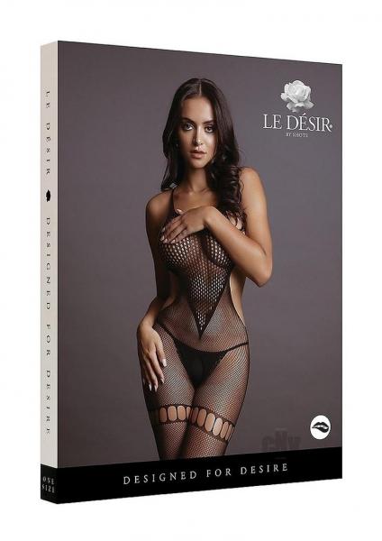Net High Neck Bodystocking