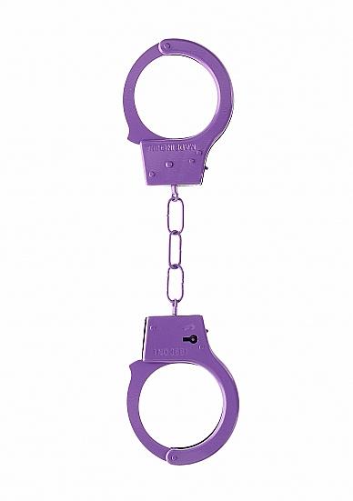 Ouch Beginners Handcuffs Metal Purple