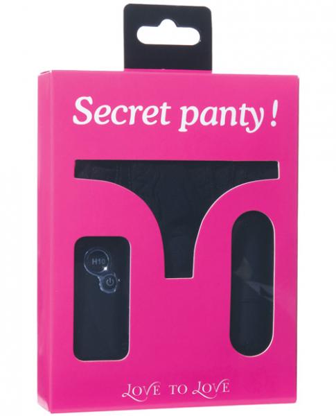 Love To Love Secret Panty Black