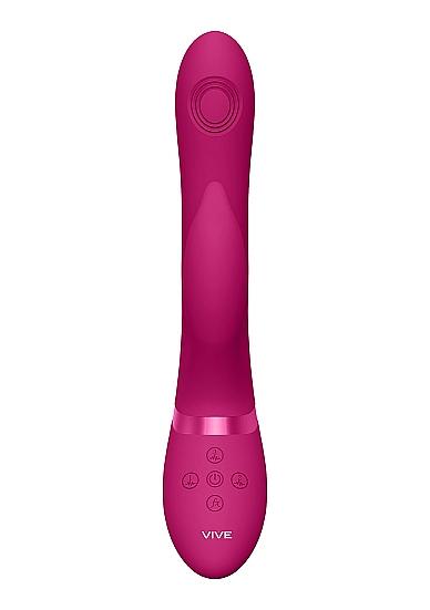 Vive - Aimi Rechargeable Triple-motor Swinging Silicone Rabbit - Pink