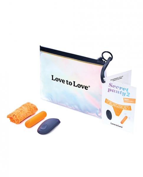 Love To Love Secret Panty 2 Neon Orange (gift Bag Packaging)