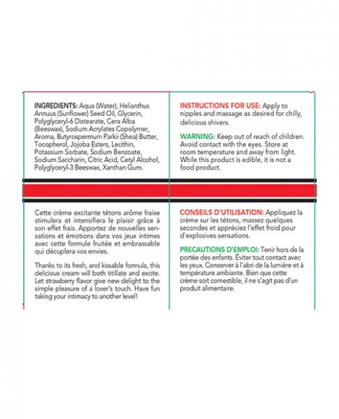 Exsens Of Paris Nipple Cream Oh My Strawberry .27oz