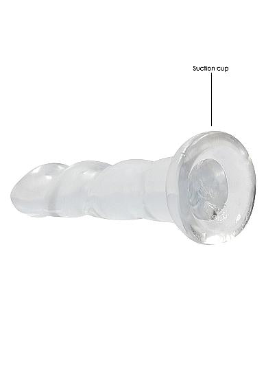 Realrock Non Realistic Dildo W Suction Cup 7in Transparent