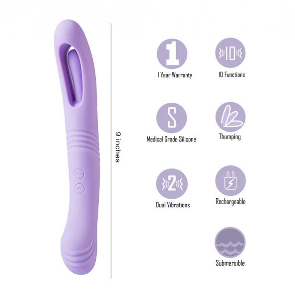 Harper 10 Function Dual Motor Thumping Vibe