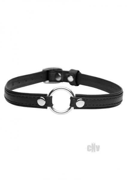 Sex Pet Leather Choker With Silver Ring