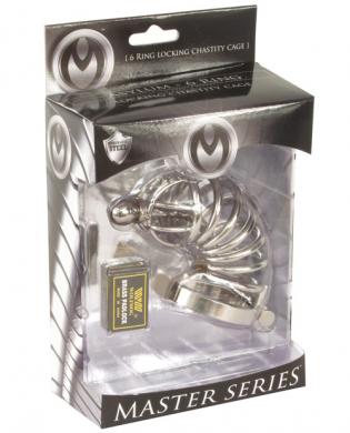 Asylum 6 Ring Locking Chastity Cage