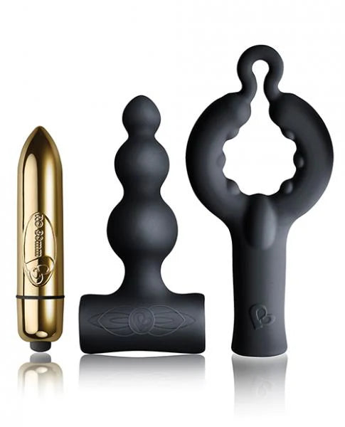 Rocks Off Dark Desires Be Mine Kit Black Champagne Gold