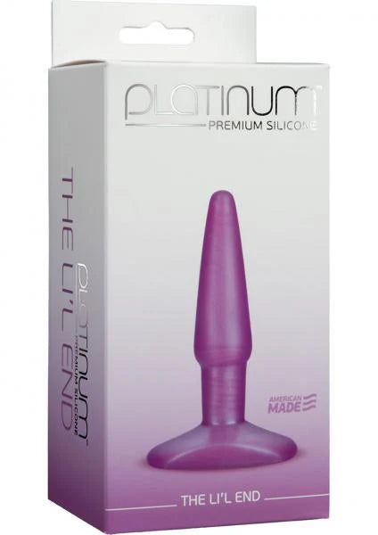 Platinum Premium Silicone The Lil End Small Butt Plug Purple