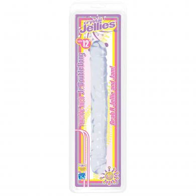 Jellies Jr 12" Double Dong - Clear