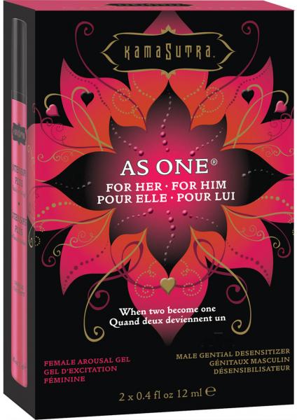 As One For Her For Him 2 Intimate Gels 12ml
