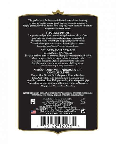 Kama Sutra Divine Nectars Vanilla Creme 5oz